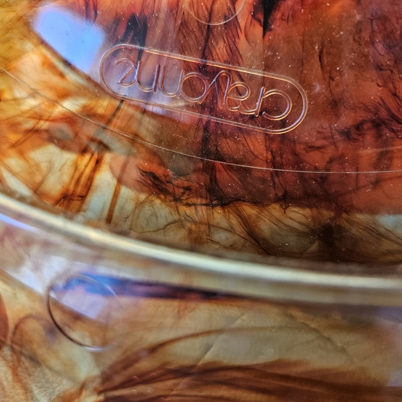 Vintage Crayonne record holder in tortoise shell plastic/melamine - Picture 4 of 5